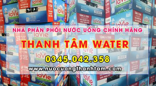 Thùng nước suối LaVie giá sỉ